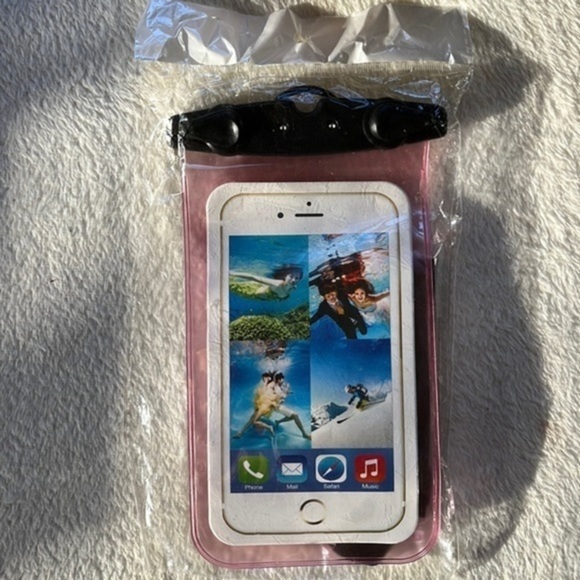Waterproof Phone Pouch Comp iPhone13 12 11 Pro Galaxy S10 Phones Up to 7in IPX8 - Picture 2 of 8